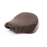Brown Pleated Seat Cover Set - Meteor 350