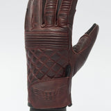 Cafe Quilted Leather Motorcycle Gloves Merla Moto