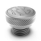 Machined Oil Filler Cap - Silver