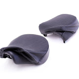 Black Pleated Seat Cover Set - Meteor 350