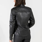 Isla Quilted leather Motorcycle Jacket Merla Moto